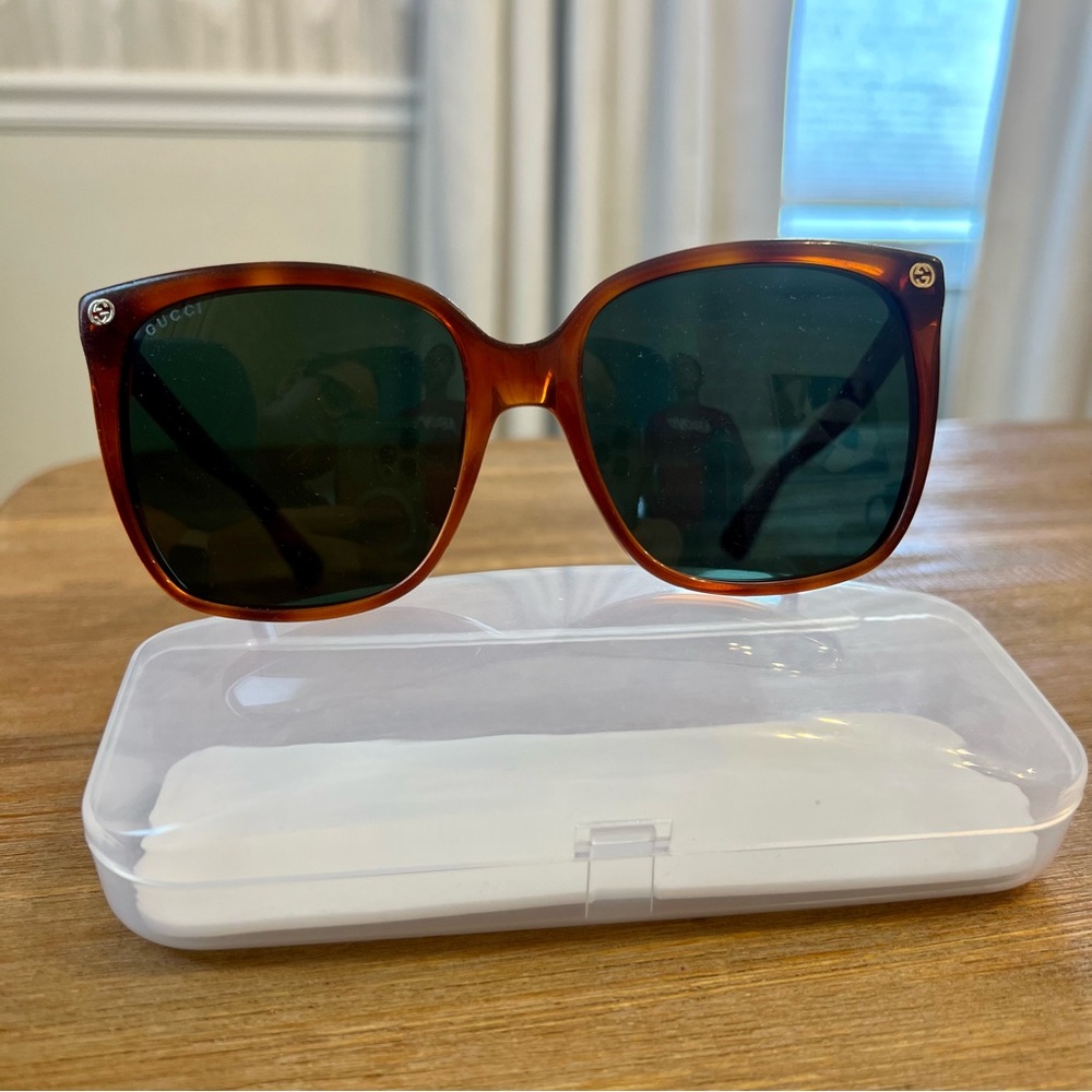 Gucci Tortoiseshell Butterfly Sunglasses